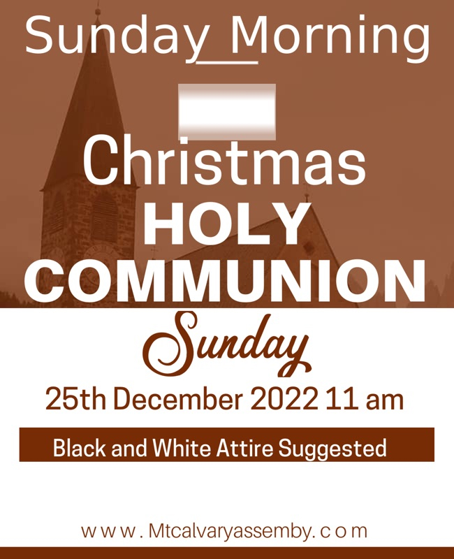 Christmas Holy communion